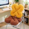 Four Leaf Clover Plush Seat Cushion With High Resilience Filling For Home And Office Comfort