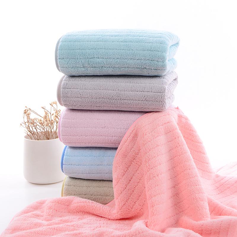 Soft, Quick-Dry Coral Fleece Towel - Absorbent & Shed-Free for Face Washing