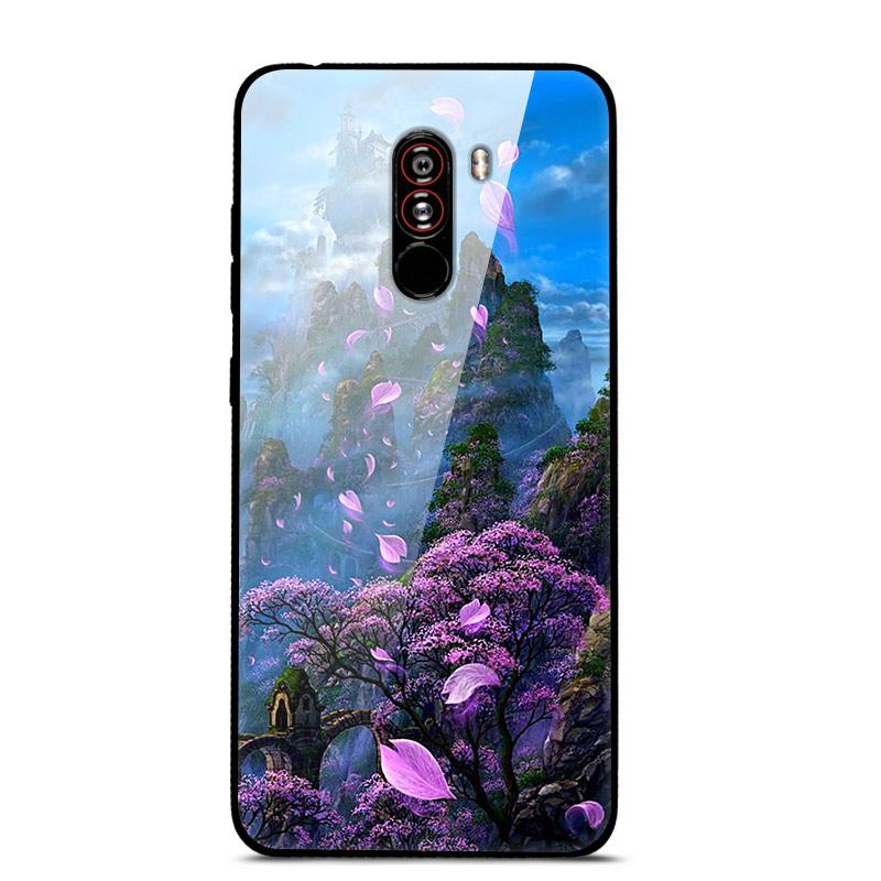 

Poco F1 Case For Xiaomi Pocophone F1 Case Glass Back Cover For Xiaomi Pocophone F1 Case Mi 9t Mi9t Redmi Note 8 Pro Redmi 9 Case Pocophone F1