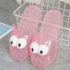 Women's Transparent Crystal Cartoon Slippers Summer New Open Toe Soft Sole Non Slip Anti Odor Home Slippers Bathroom Slippers