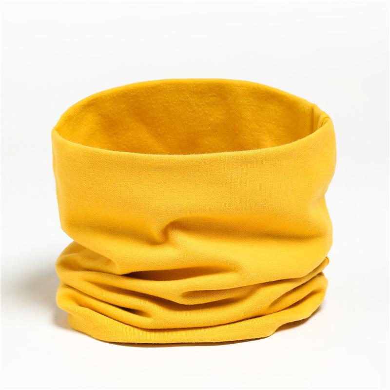 Wszechstronny bawełniany snood w jednolitym kolorze: Miękkie, Bez podszewki, Wysoki dekolt Kolory cukierkowe w stylu koreańskim