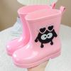 Children's Cartoon Rain Boots: Non-Slip, Water-Resistant Rubber Shoes for Toddlers and Kids, All-Season Wear