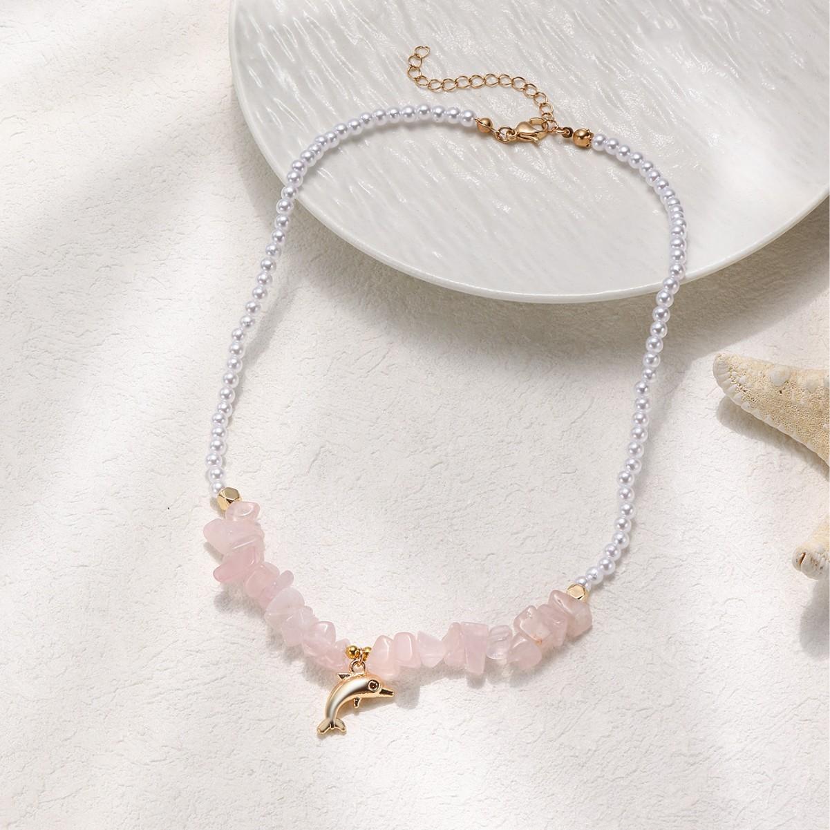 2025 Beach Style Natural Seashell Beaded Necklace With Handmade Tropical Starfish Pendant Fashion Ocean Inspired Zircon Choker