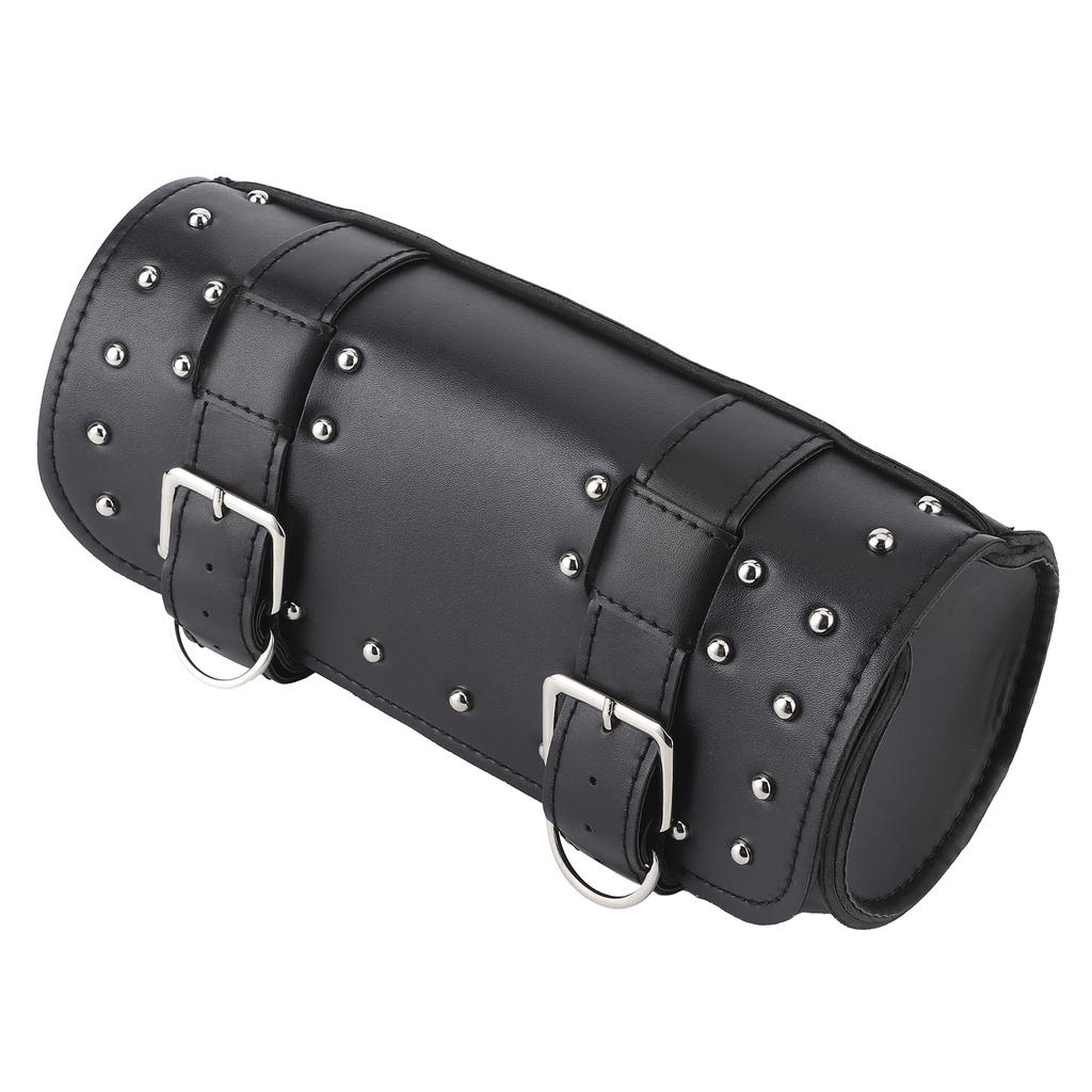   Motorcycle Bag PU Leather Saddlebag Motorbike Roll Luggage Motor Replacement