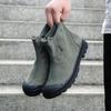 2025 Spring Autumn Canvas Shoes Mens Ankle Boots Flat Non-slip Cloth Shoes Breathable Brand Male Footwear Plus Size 45 D241