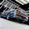 AOW4 1:18 Nissan GTR R34 Skyline S15 LBWK Alloy Car Model Sound and Light Pull Back Children's Toy Car Collectibles Birthday Gift Toy