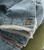 Korean Style Plush Lined Denim Jacket with Stand Collar - Thick, Warm, and Casual Winter Wear