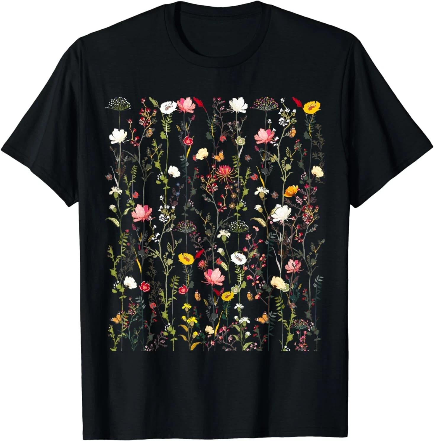 Botanical Flower Design Tee – Best Inspired Floral Gift Idea T-Shirt 4XL