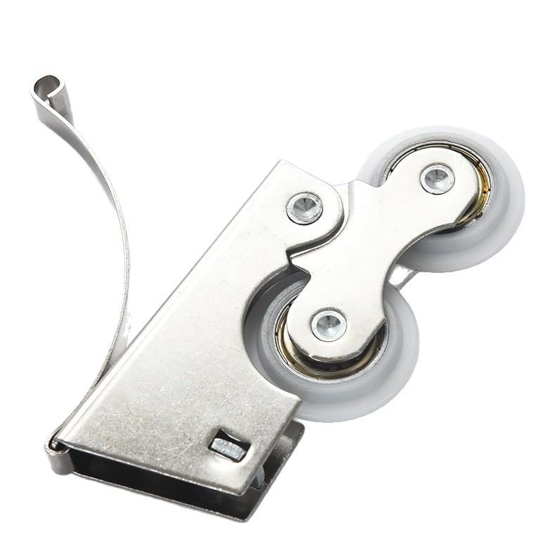 Sliding Door Pulley for Wardrobe/Bathroom/Balcony - Glass Door Bottom Wheel with Concave & Convex Floor Compatibility