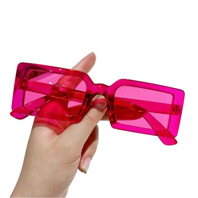 Summer New Square Frame Sunglasses Fashion Beach Jelly Color Sunglasses For Women