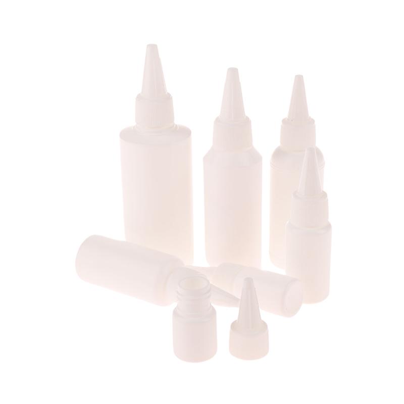 5/10/20/30/50/60/100Ml White Squeeze Dropper Empty Bottle With Screw Cap Eyes Liquid Ink Oil Dropper Paint Pigment Bottles