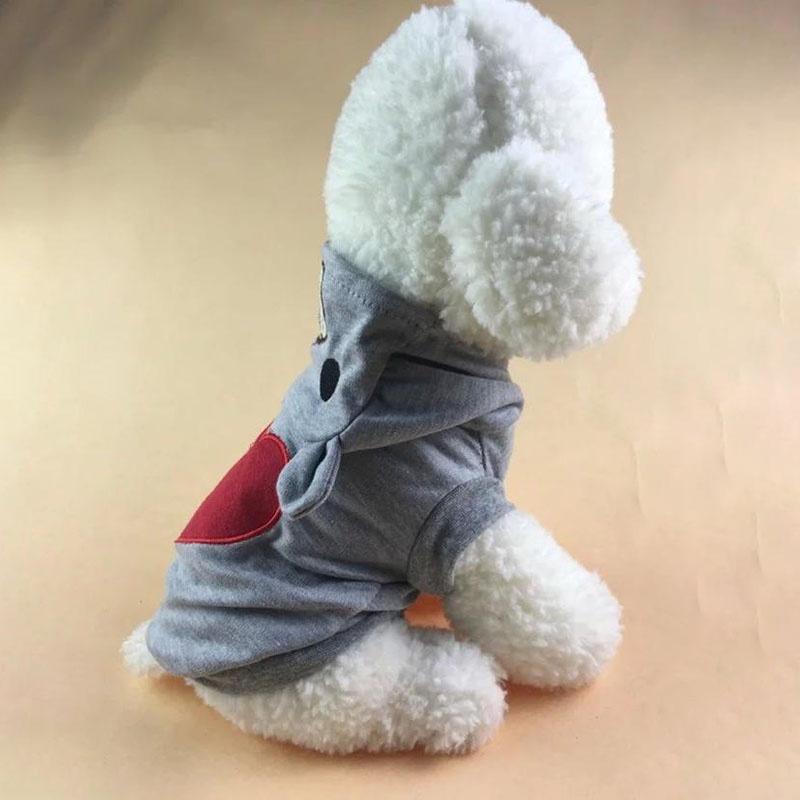Entzückender Haustier Hund Katze Welpen Pullover Hoodie Mantel mit einzigartigem Bären-Design für Wärme