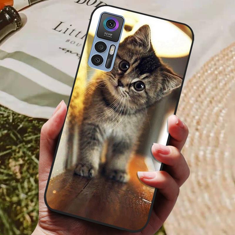 For TCL 30 Plus Case T676K T676J Cover Wolf Lion Shockproof Phone Cases For TCL 30 5G T776H Black Silicone For TCL30 30 Cover