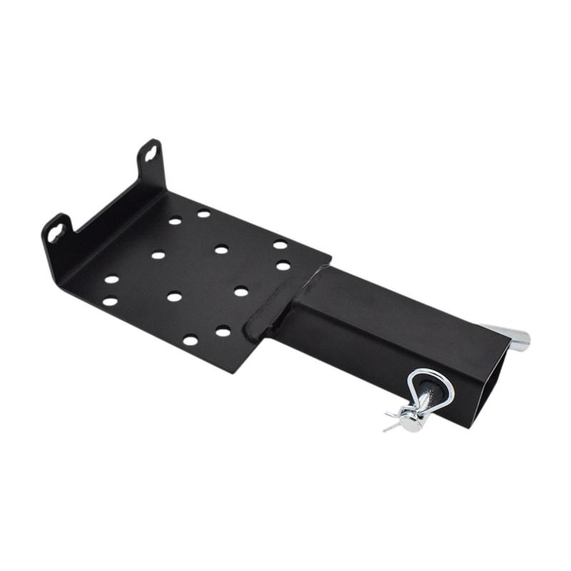 Generic Trailer Hitch Winch Mount 2inch Receiver Towing Winch Mount Winch Mounting Bracket for Lawn and Garden Equipment