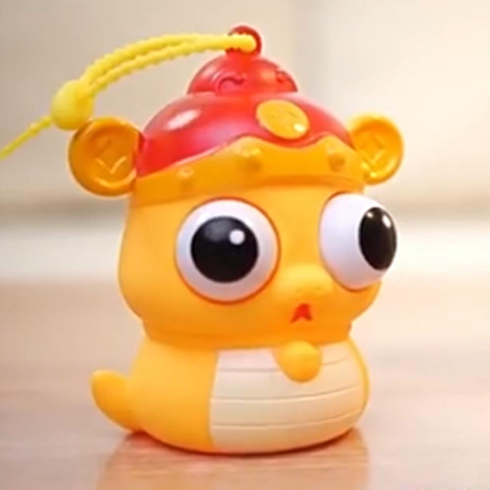 Cartoon Animal Burst Eye Snake Keychain Squeeze Ball Toys Keyring Kids Holiday Gift