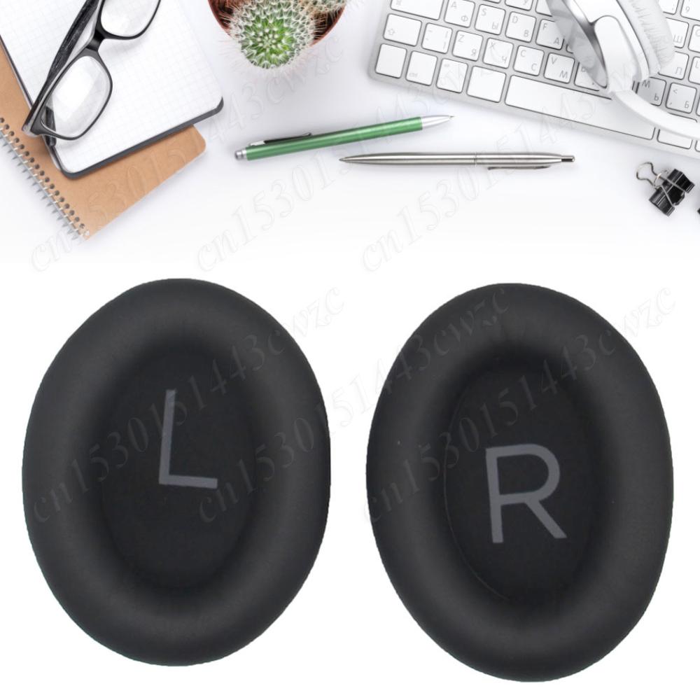1 Pair Replacement Ear Pads Cushions Protein Leather Headset EarPads Ear Cups Cover Repair Parts for Bose QuietComfort 45