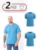 Men’s 2-Pack Basic Solid Color T-Shirts, Summer 8012-001-3-pak2 HC