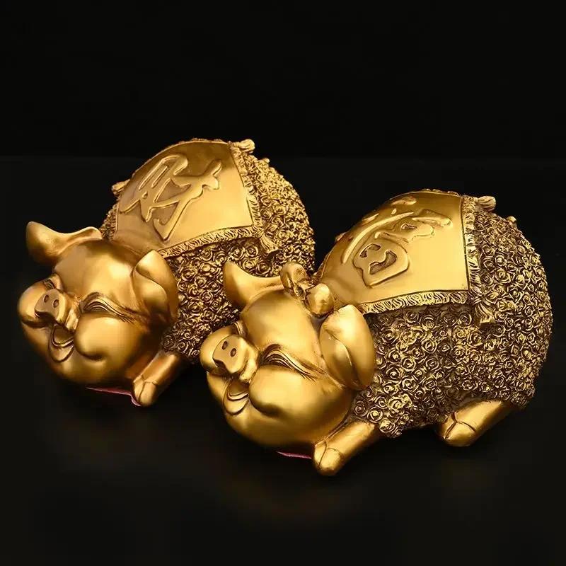 High Quality Copper Lucky Pig Ornament Wealth Home Office Mascot Store Decor Gift