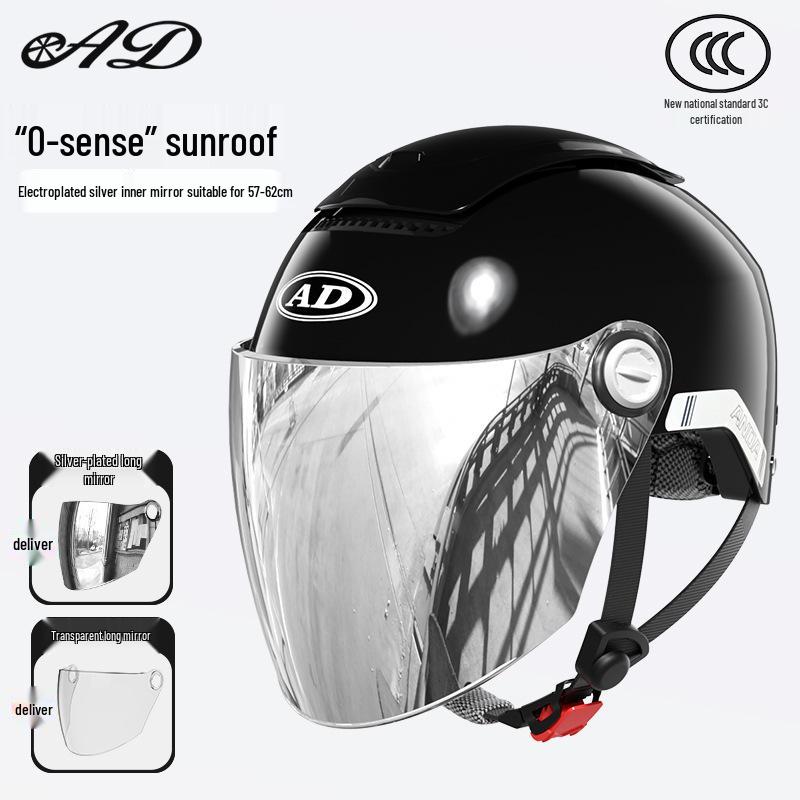 National Standard Class A 3C Certified All-Season Electric Bicycle Helmet with Sunroof and Summer Sun Protection
