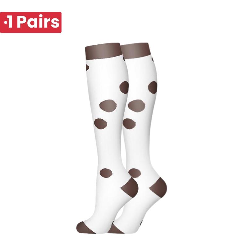 1Pairs 58 StylesNew Flower Animals Compression Socks for Leggings Breathable Running Pressure Soccer Adult Socks Pressure Socks