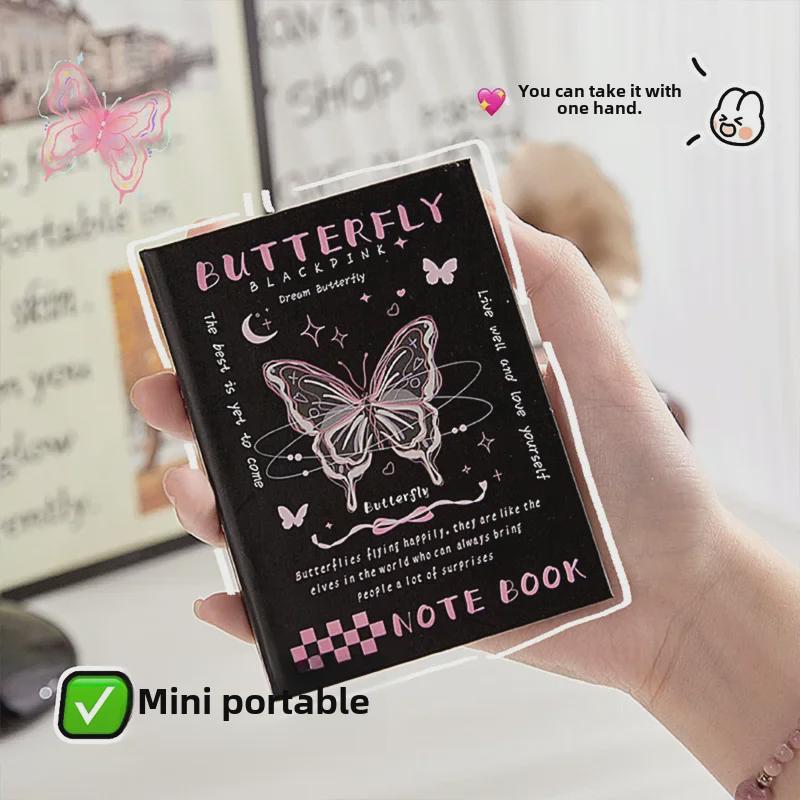 A7 Kapsesní zápisník Dream Butterfly - Mini, Přenosný, Vysoce hodnotný design pro dívky a studenty