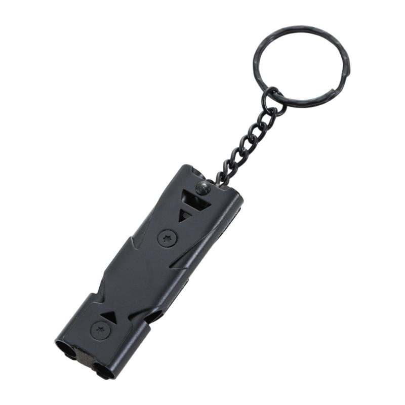 Outdoor Multifunction Whistled Emergencies Compasses With Lanyard Safety Whistled for Swimming Hunting чёрный