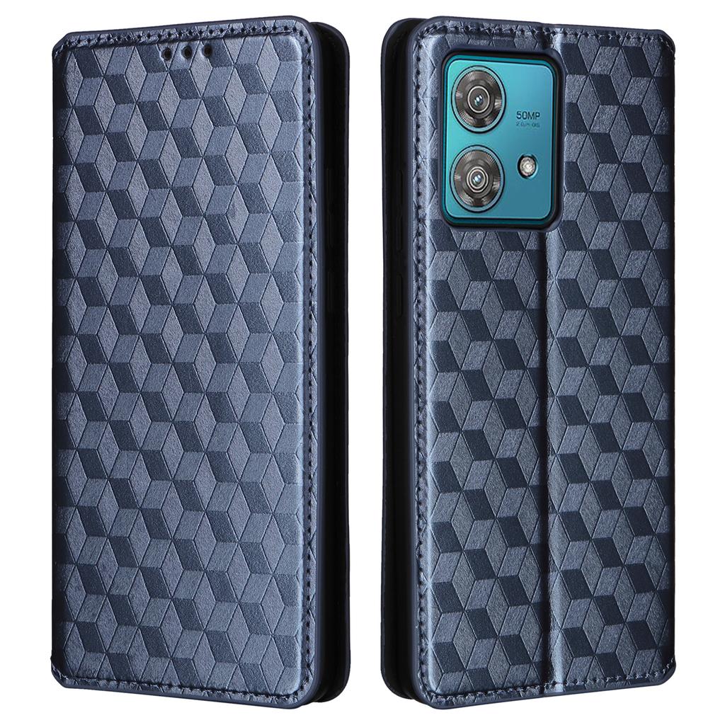For Motorola Edge 40 Neo 5G Cover Imprinted Wallet Leather Stand Phone Case