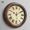 Wall Clock 12-inch Large Retro Wall Clocks Non Ticking Classical Quiet Clocks Living Room Kitchen Bedroom Office Decor A0KF