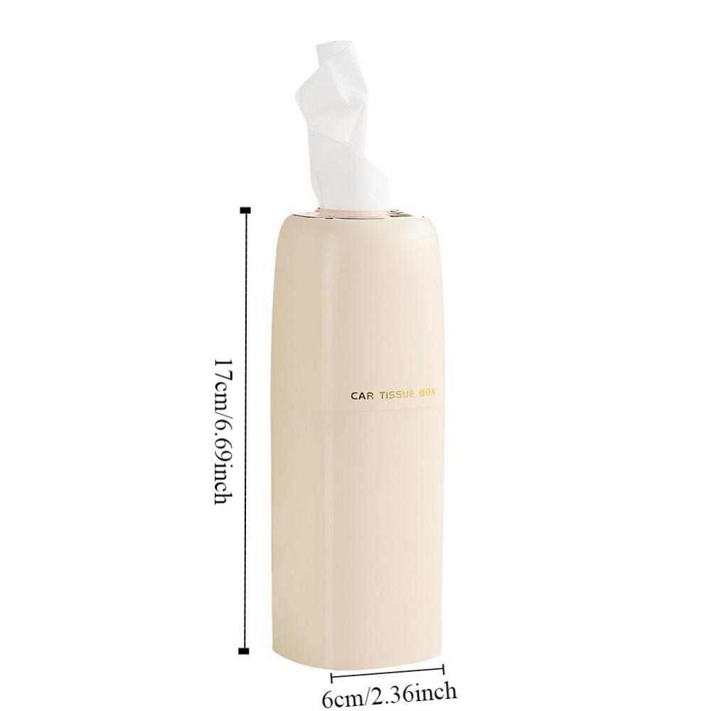 Refillable Car Tissues Cylinder Cup Holder Compact Tissues Box Round Tube Tissue Container  Office