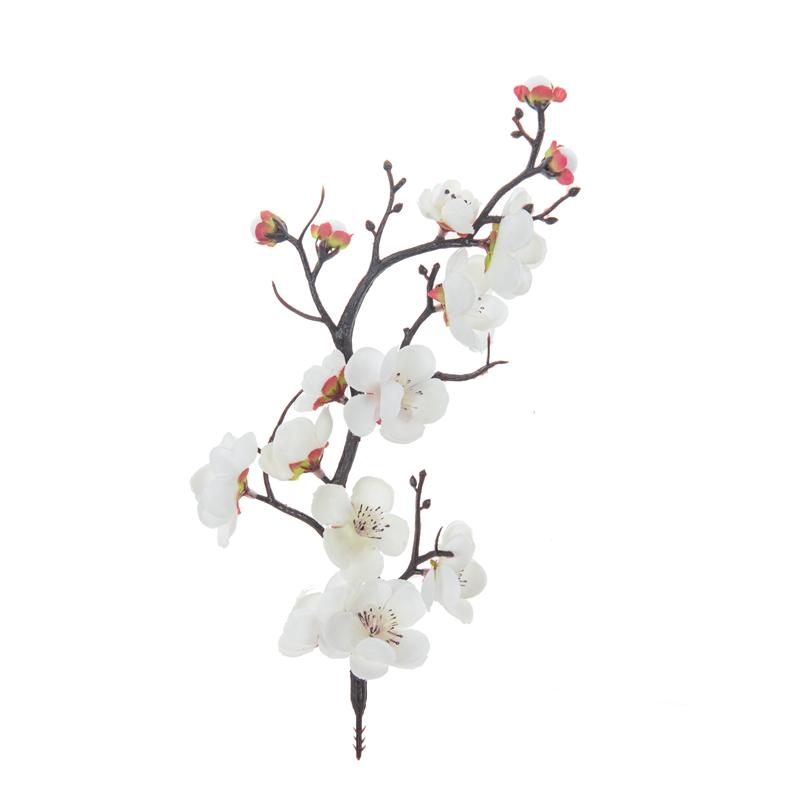 1PC Fiore Artificiale Ramo di Fiori di Pruno Fiore Real Touch per Tavolo Bouquet da Sposa Decorazione per la Casa Accessori per Ghirlande Natalizie