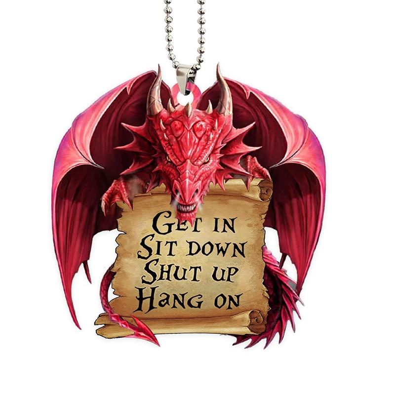 Dolphin Car Rearview Mirror Accessory Christmas Tree Decoration Hanging Ornament Home Decor Gift Acrylic Material