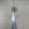 Vintage Chinese Hanfu Pendant Traditional Tassels Mink Hair Waist Pendant Fashionable Jewelry Decor for Celebrations