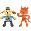 25Cm Cute Dog Man Plush Toys Dogman Soft Stuffed Doll Cartoon Petey The Cat Puppy Chief Plushie Animals Figures Birthday Gifts