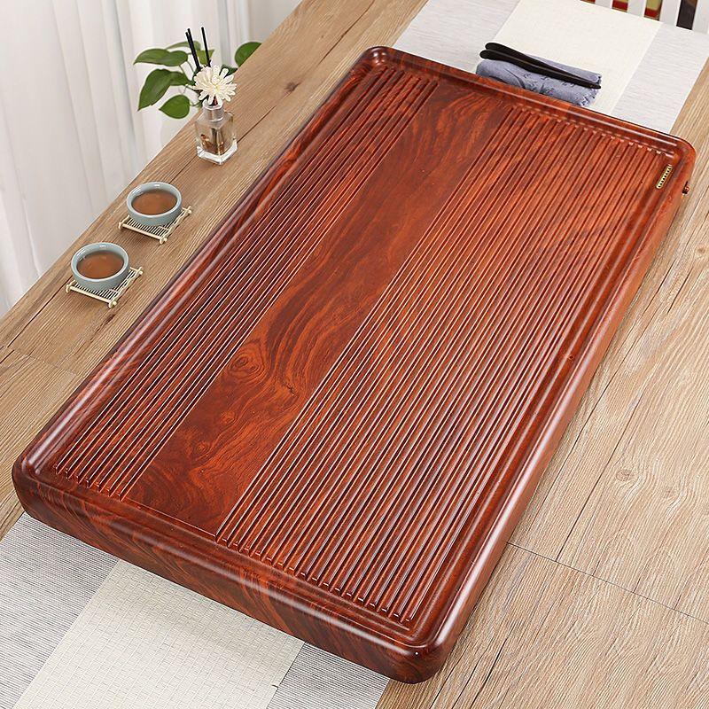 Household Wood Grain Plastic Tea Tray
