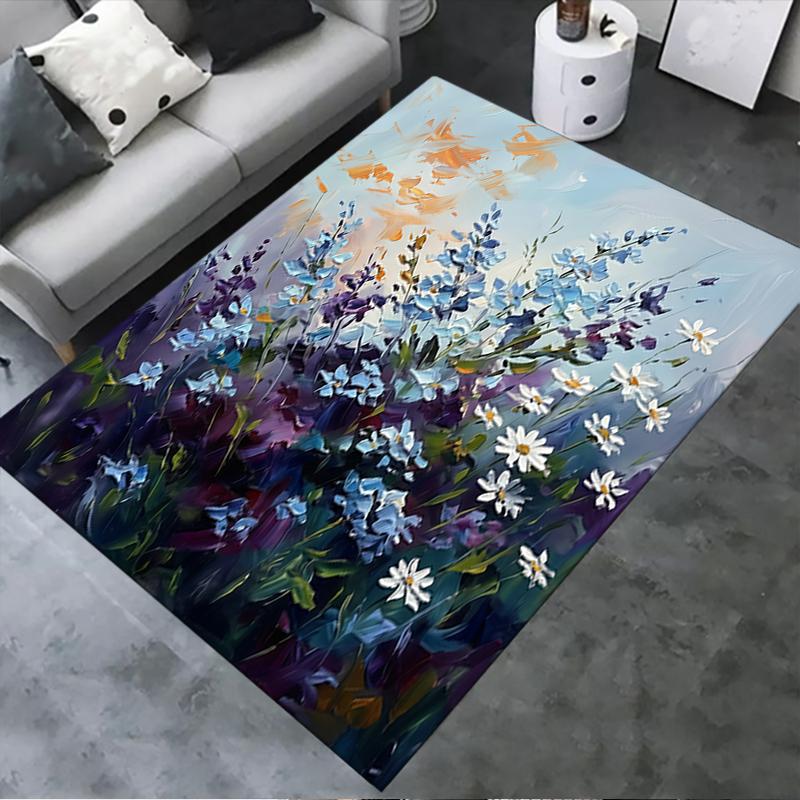 2025 New Flower Carpet Rug for Living Room Bedroom Home Sofa Decoration,Kids play Non-slip Floor Mat