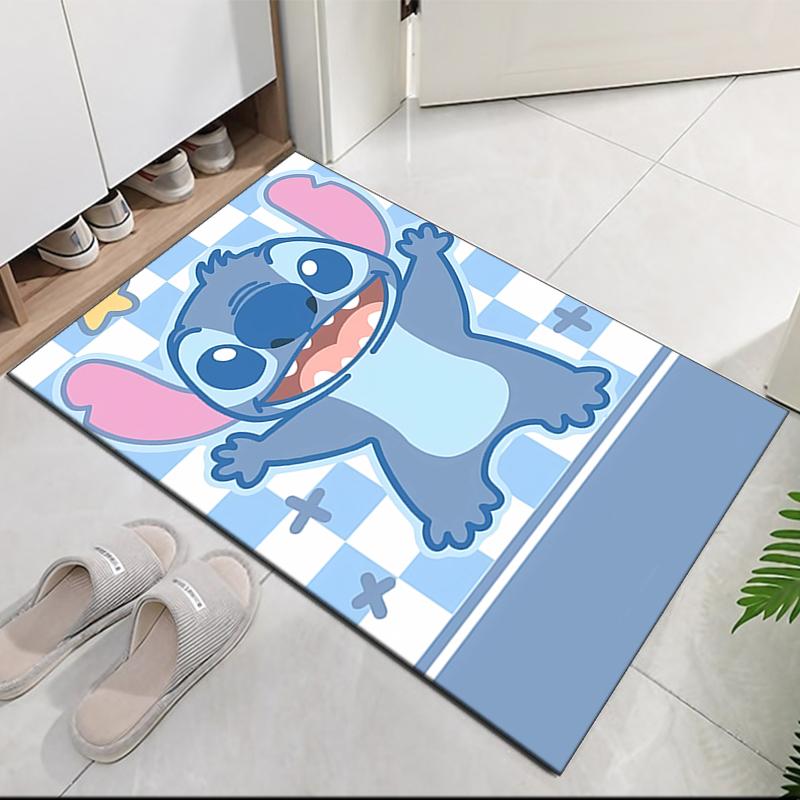 Stitch Printed Carpet, for Office Chair Living Room Bedroom Kitchen Room Decor Gifts.
