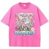 Confidence Optimism Grow Butterflies Print Women Washed T Shirts Hip Hop O-Neck T-Shirt Cotton Clothes Oversized Top