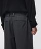 Musinsa Standard Narrow Belt One-Pleat Wide Slacks [Gray]