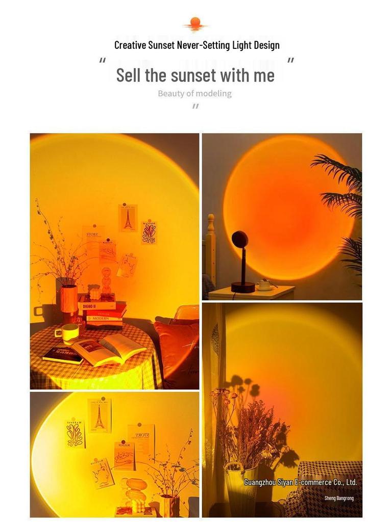 Color-Adjustable Sunset Floor Lamp for Bedroom - Eternal Dusk 