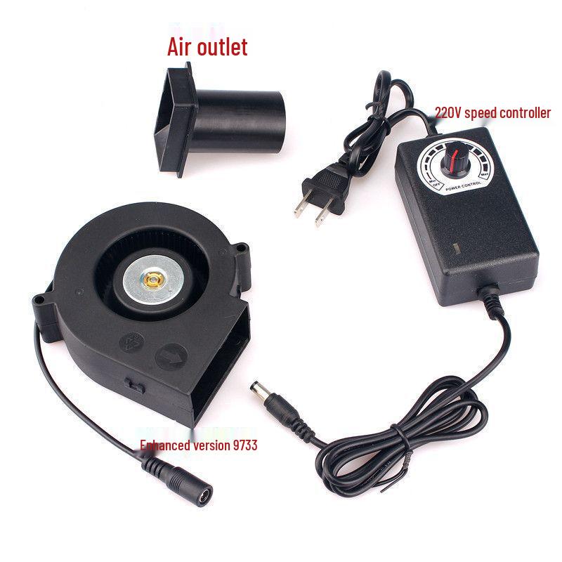 9733 Household 220V Silent Blower Fan for Waste Oil Stove Combustion Heating