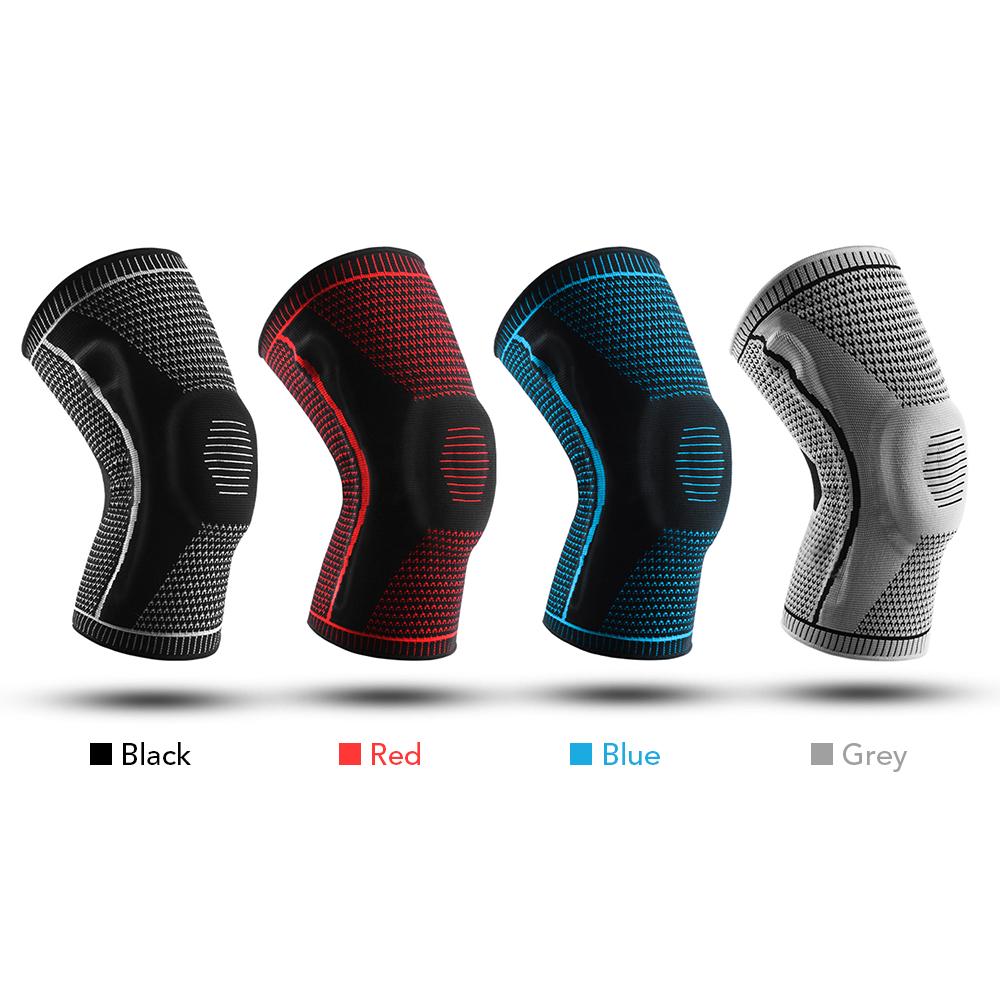 1pcs Knee Support Men Women Knee Brace with Side Stabilizers Silicone Pad Sports Knee Sleeves for