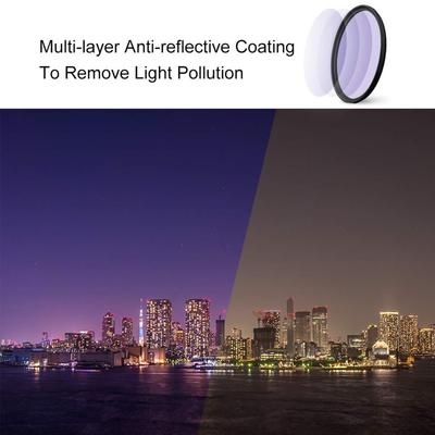 Camera Lens Filter 49 52 55 58 62 67 72 77 82mm Natural Night Filter for Night Photography for Sky/Star Astrophotography