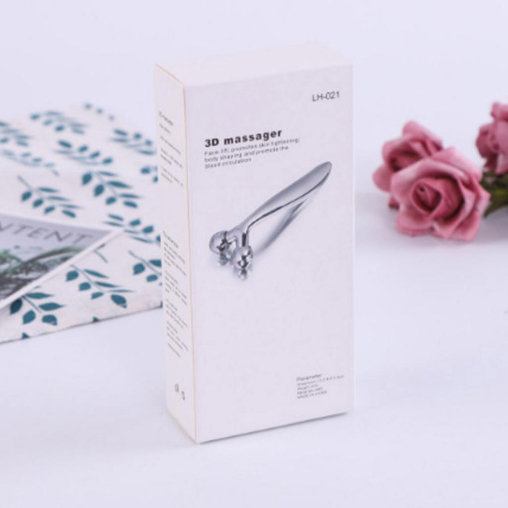 3D Roller Face Massager Y Shape 360 Rotate Thin Body Slimming Shaping Muscles Relaxation Wrinkle Remover Facial Massager Tools