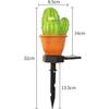 Solar Lights Outdoor Decorative,Creative Cactus Pineapple Stake Waterproof Landscape Lights,Landscape Lighting for Garden Patio Lawn Yard (Cactus B-2