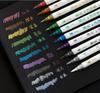Double Head Color Calligraphy Pen Soft Head Pearlescent Metal Color for Art Hand Painting Creative Painting Greeting Card Hand Account
