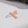 European and American Simple Straight Line Adjustable Ring, Hip-hop Style, Geometric Irregular Opening Bow Ring