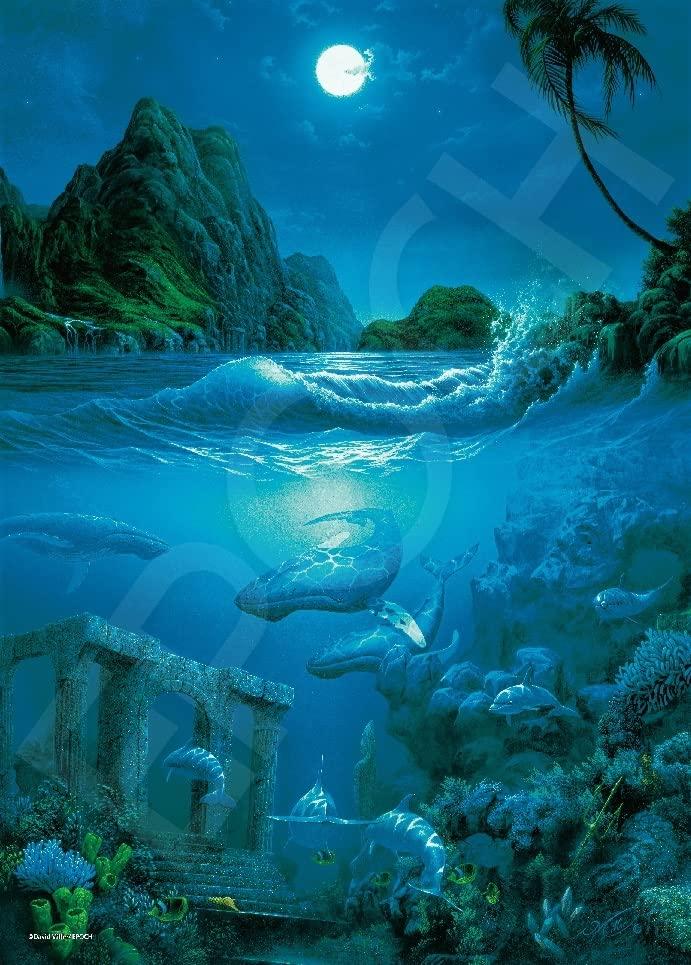 Epoch Jigsaw Marine Return To X 53 Includes and Score Ticket 500-Piece Puzzle, Illustration/Art, Art, Atlantis... (38 Cm), 07-728s, Glue, Spatula,