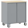 Trolley Rolling Workbench Black and Gray 75 x 45 x 85 cm