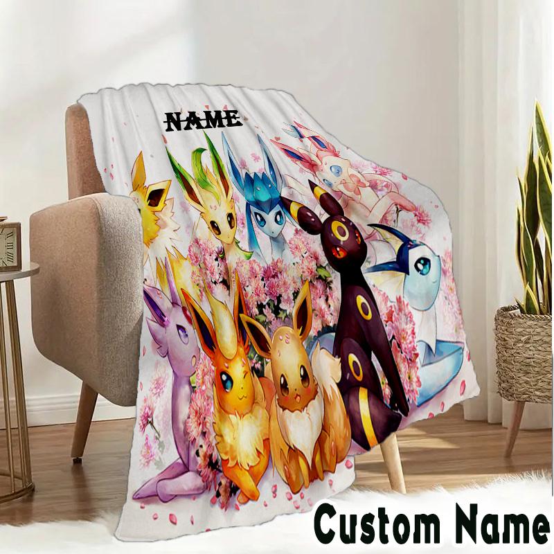 Custom Name Pika Blanket Bedding Blanket Picnic Blanket for Women Men, Throw Blankets for Couch Bed, Christmas and Halloween gifts