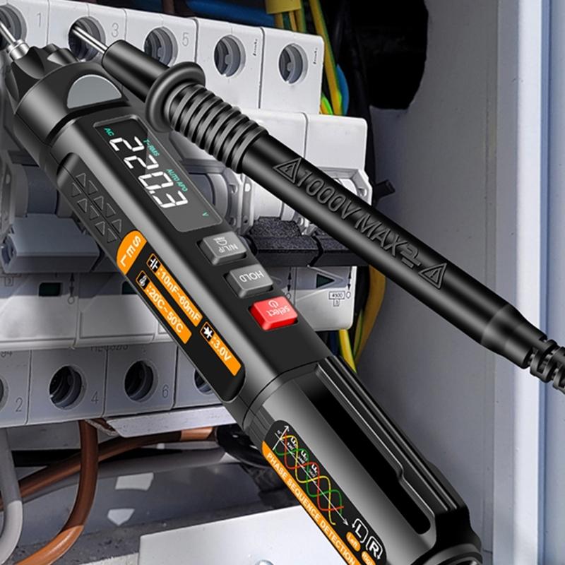 Tester napětí s hlasovým odečtem Elektrický tester Multimetr s perem Malý multimetr Profesionální multimetr s perem